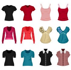 Female Woman Girl Tops Cloth Clothing Wear