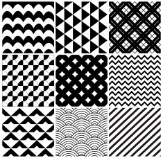 Vector Geometric Background Pattern Set