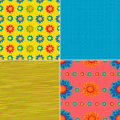 Set of Summer Floral Patterns