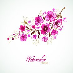 Watercolor floral N8