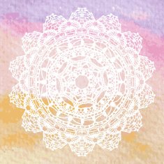 Elegant lacy doily Crochet mandala N15