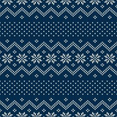 Seamless Knitted Pattern Festive and Fashionable Sweater Design N8