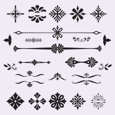 Set of Calligraphic and Decorative Design Elements N2