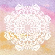 Elegant lacy doily Crochet mandala N16