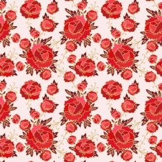 seamless vector pattern with roses N4