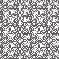 seamless black circle pattern background