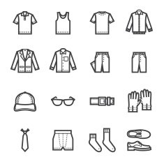 Men Clothing Icons N2
