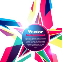 Star frame for your text Abstract background
