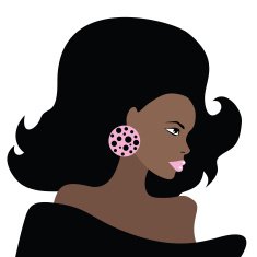 African Beautiful Woman Vector illustration N2