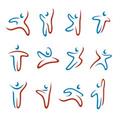 Abstract people icons collection N2