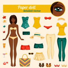 Cute dress up paper doll N2