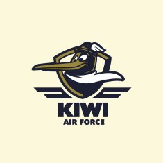 'Kiwi Air Force' t-shirt design N2