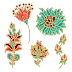 Set of flowers N15