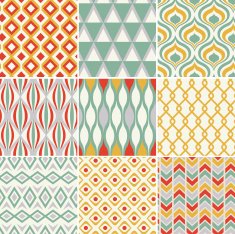 seamless retro pattern N36