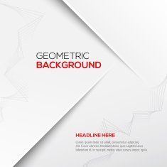 Geometric gray 3D background