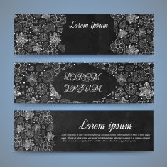 Vector greeting ornate background N14