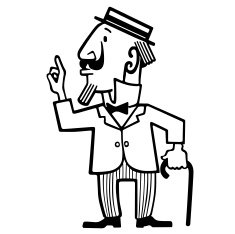 Vector gentleman