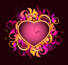 Abstract with heart N9