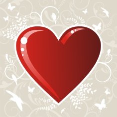 Saint Valentines love heart background