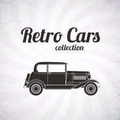 Retro cabriolet car vintage collection N6