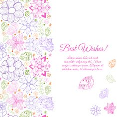 Vector greeting ornate background N15