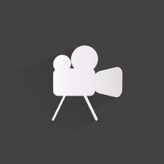 Videocamera web icon flat design N13