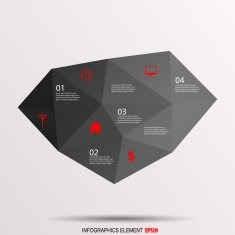 Geometric minimal web template
