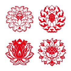 The lotus patterns