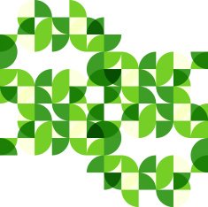 Green mosaic vector background