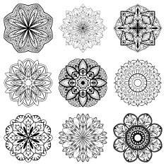Set of mandalas