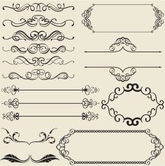 Calligraphy design nice set