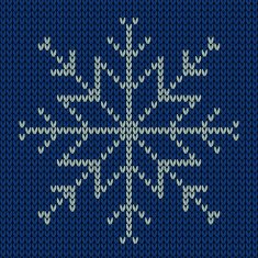 Knitted snowflake Seamless background N2