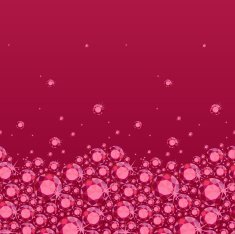 Ruby red gems horizontal seamless pattern