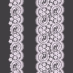 Lace ribbon vertical seamless pattern N5