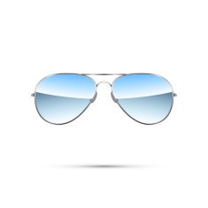 Aviator sunglasses isolated on white Vector