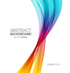 Abstract curved lines background Template brochure design N219