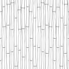 Seamless bamboo pattern Black and white vector illustration N3