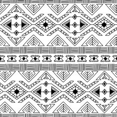 Ethnic ornamental textile seamless pattern N51