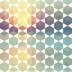 Retro pattern of geometric shapes N66