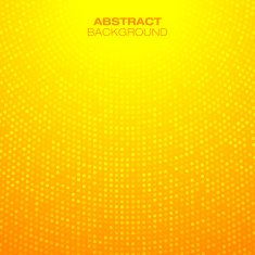 Abstract Circular Orange Background