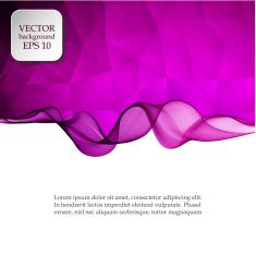 Background with waves and polygons N14