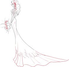 Elegant bride with bouquet