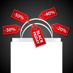 Black Friday shoping bag
