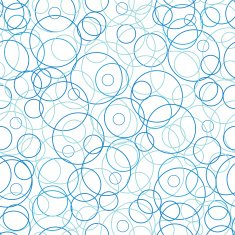 Abstract blue circles seamless pattern background