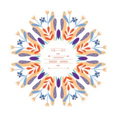 Pattern with vegetative elements Vector N9