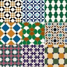 seamless islamic geometric pattern N16