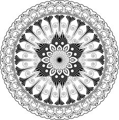 Mandala - Foliate shape