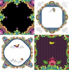 Abstract background set ( floral series) N2
