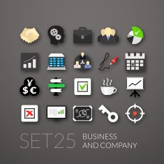 Flat Icons Set N23