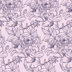 Cute floral seamless pattern background N72